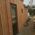 achter gevel  bekleden